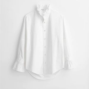 Alex Mill - Worn once! Easy Ruffle Shirt in Paper Cotton - White / XS